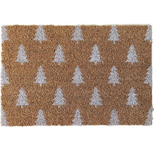 Kokosvezel deurmat met kerstboom motief
