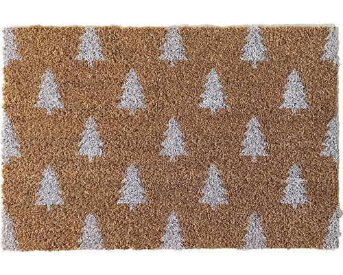 Kokosvezel deurmat met kerstboom motief