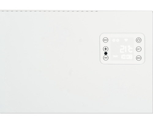 Witte verwarming met bedieningspaneel