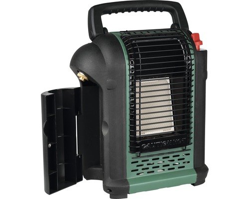 Draagbare gasverwarmer met beschermrooster en handgreep