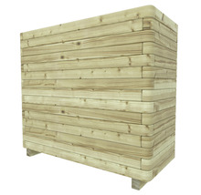 Houten plantenbak voor de tuin