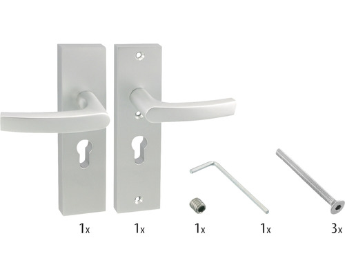 ARON Veiligheidsbeslag kortschild kruk/kruk PC55 anti-kerntrek aluminium F1