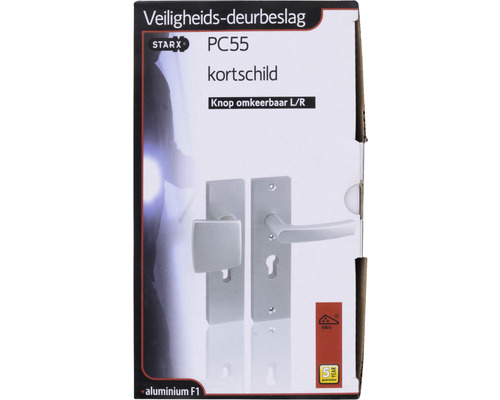 Starx PC55 veiligheidsdeurbeslag, kortschild