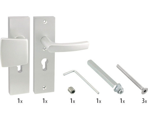ARON Veiligheidsbeslag kortschild duw/kruk PC55 anti-kerntrek aluminium F1