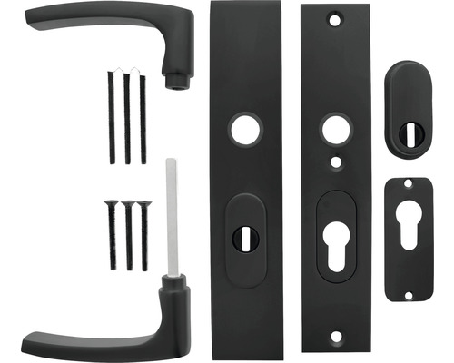 ARON Veiligheidsbeslag kortschild kruk/kruk PC55/72 anti-kerntrek zwart