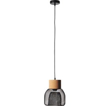BRILLIANT Hanglamp Flaka kurk/metaal zwart