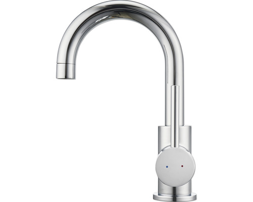 Metalen kraan met enkele hendel