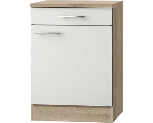 OPTIFIT Onderkast met schuiflade en draaideur Dakar286 wit 60x60x84,8 cm