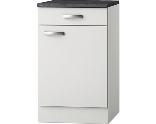 OPTIFIT Onderkast met schuiflade en draaideur Lagos286 wit 50x60x84,8 cm Keukenkast met lade en deur