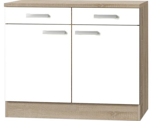 OPTIFIT Onderkast met schuiflade en draaideur Zamora214 wit 100x60x84,8 cm Dressoir met twee deuren en twee lades