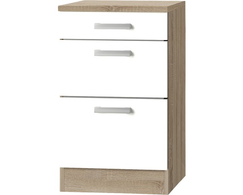 OPTIFIT Uittrekbare onderkast Zamora214 wit 50x60x84,8 cm