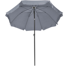 Grijze parasol voor de tuin