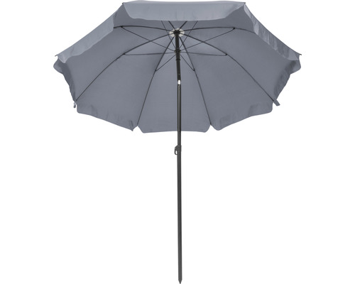 Grijze parasol voor de tuin
