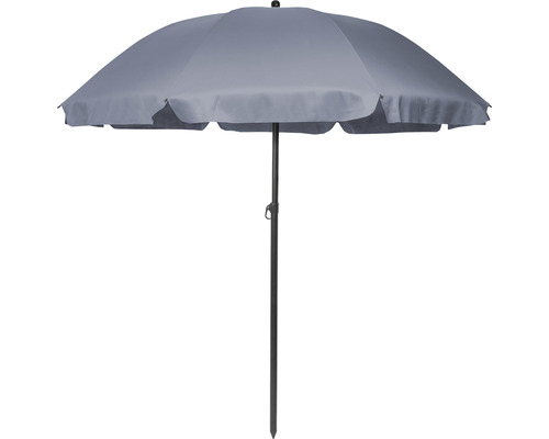 Grijze parasol met grondpen