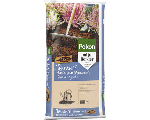 Zak tuinturf van Pokon voor het verbeteren van de bodemstructuur en het beschermen van planten