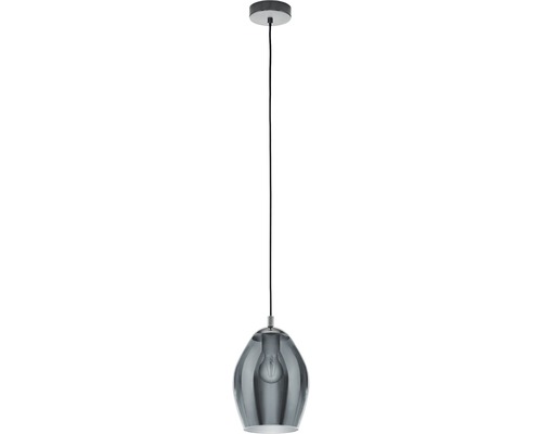 EGLO Hanglamp Estanys 1-lichts nikkel/zwart