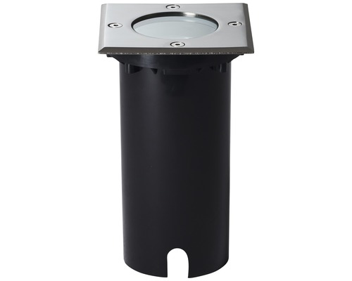 Grondinbouwspot met vierkant roestvast stalen frame