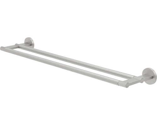 Dubbele metalen handdoekhouder voor wandmontage