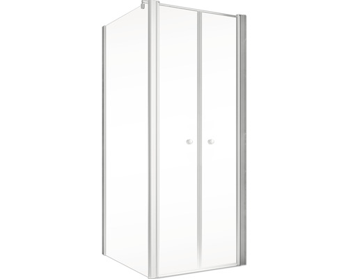 Hoekdouche met twee draaideuren