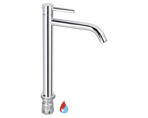 Hoge wastafelmengkraan van metaal