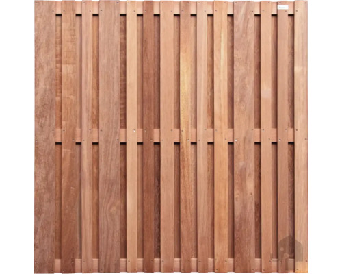 ELEPHANT Schutting Stripes recht Cedrinho hardhout FSC 27 lamellen 180 x 180 cm Houten schutting met verticale planken