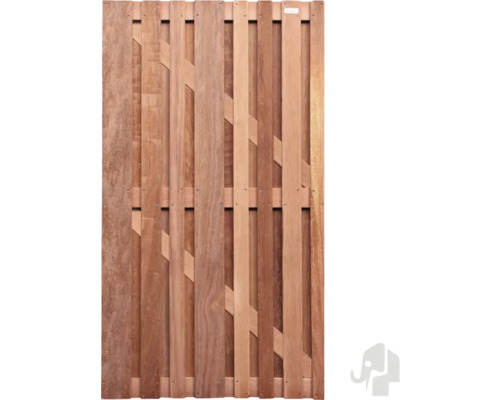 ELEPHANT Tuinpoort Stripes recht Cedrinho hardhout excl. beslag FSC 100x180 cm Houten tuinafscheiding element