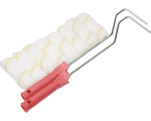 Verfrollerset met twee beugels en zeven verfrollers