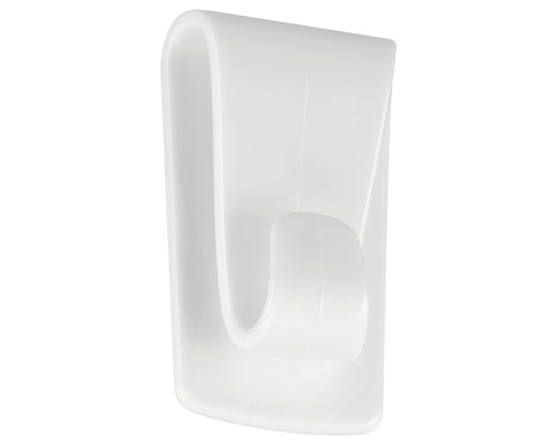 Enkele, zelfklevende universele haak van kunststof