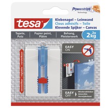 Tesa klevende spijker voor doeken, geschikt voor behang, pleister, papier en gips, met een draagkracht van 2 kilogram