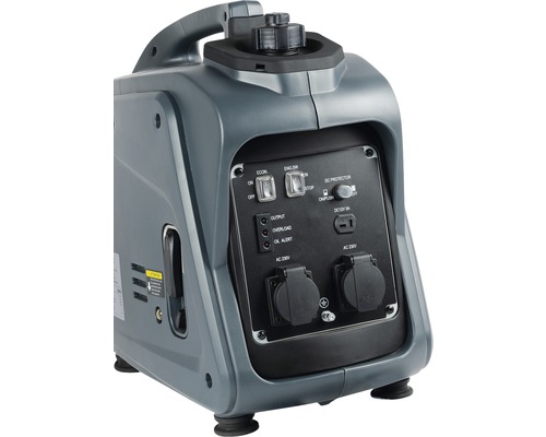 Generator met schakelaars, stopcontacten en handgreep