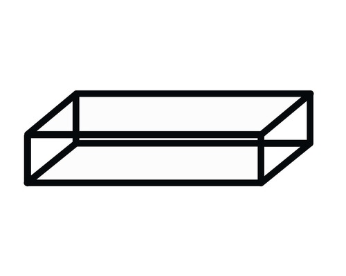 Stalen frame te combineren met bovenblad en bodem 100x20x44,8 cm mat zwart Draadmodel van een balk