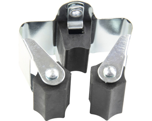 Gereedschapshouder van metaal met rubberen klemmen voor wandmontage