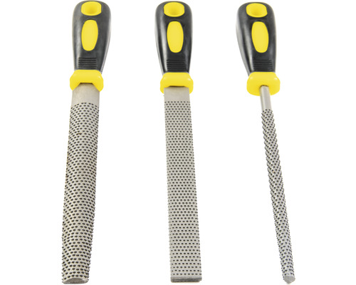 Set van drie raspen met handvat