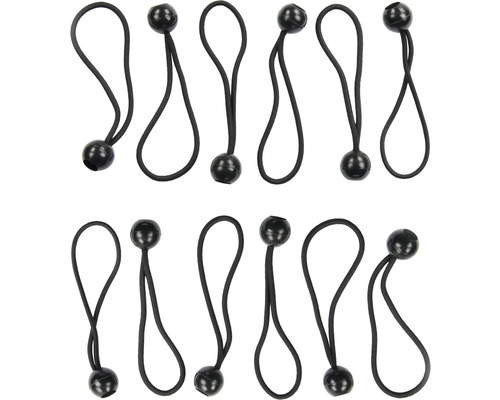 Meerdere elastische koorden met kogel voor bevestiging