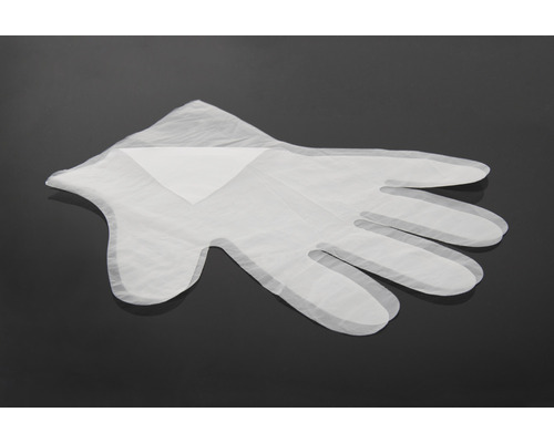 Plastic wegwerphandschoen
