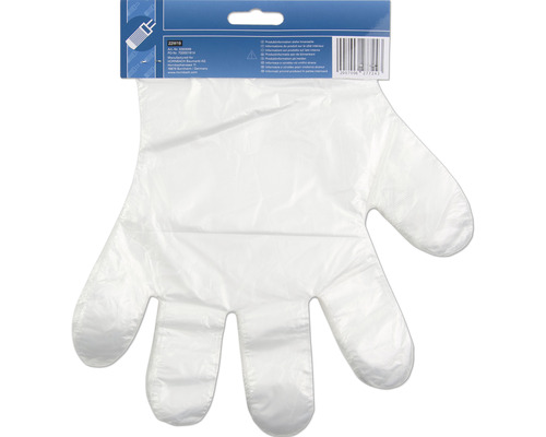 Plastic wegwerphandschoen