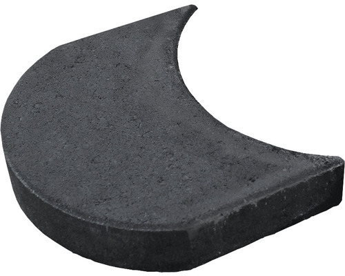 DIEPHAUS Gazondrandsteen antraciet 24x15x4 cm Halvemaanvormige straatsteen