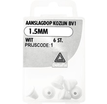 Aanslagdop 1,5 mm, 6 stuks, voor ramen en deuren