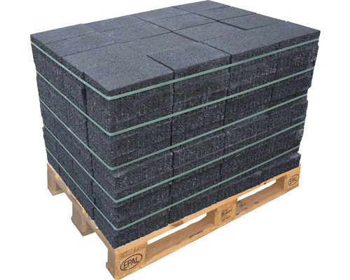 Pallet met rubberen tegels