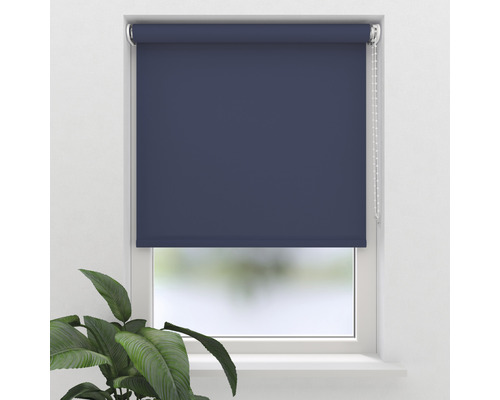 SOLUNA Rolgordijn lichtdoorlatend T8 uni donkerblauw 60x190 cm Blauw rolgordijn voor het raam
