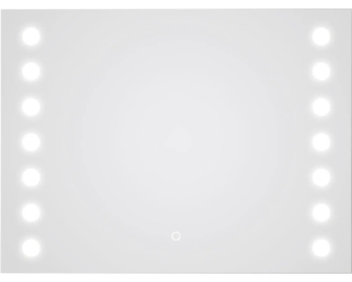DSK LED badkamerspiegel Silver Hollywood 80x60 cm