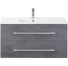 SANOX Badkamermeubelset Stretto met wastafel 101 cm beton antraciet