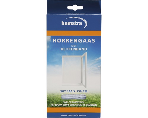 HAMSTRA Horgaas met klittenband wit 130x150 cm