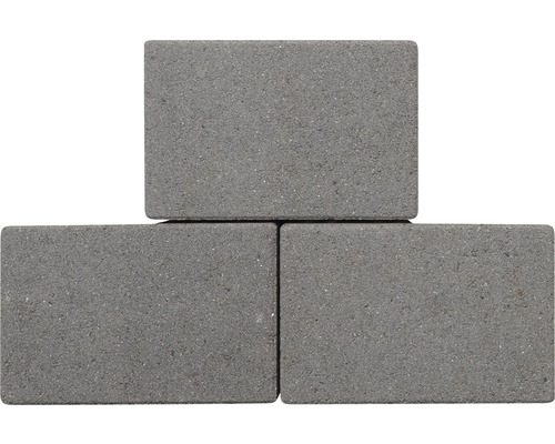 Drie grijze straatstenen