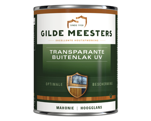 GILDE MEESTERS Buitenlak uv hoogglans mahonie 1 l