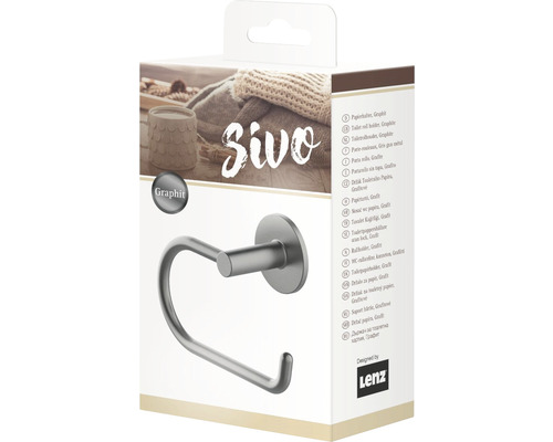 Sivo toiletrolhouder, grafiet