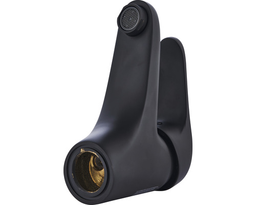 Zwarte wastafelmengkraan