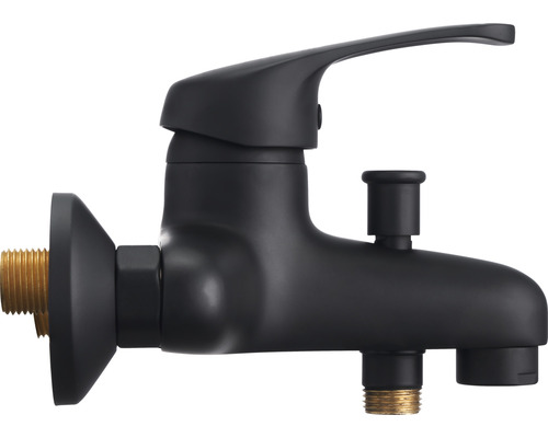 Zwarte wastafelmengkraan