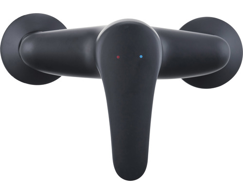 Zwarte ééngreeps mengkraan voor wandmontage