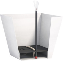 Binnenaanzicht van een plantenbak met irrigatiesysteem